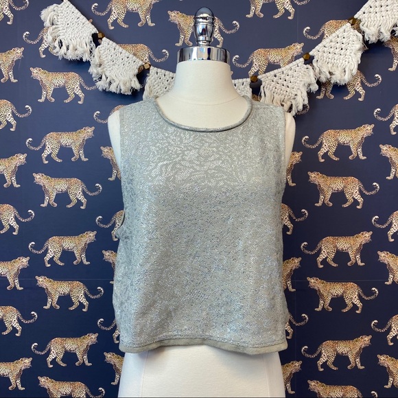 Free People Taupe Fancy Top - Picture 2 of 5